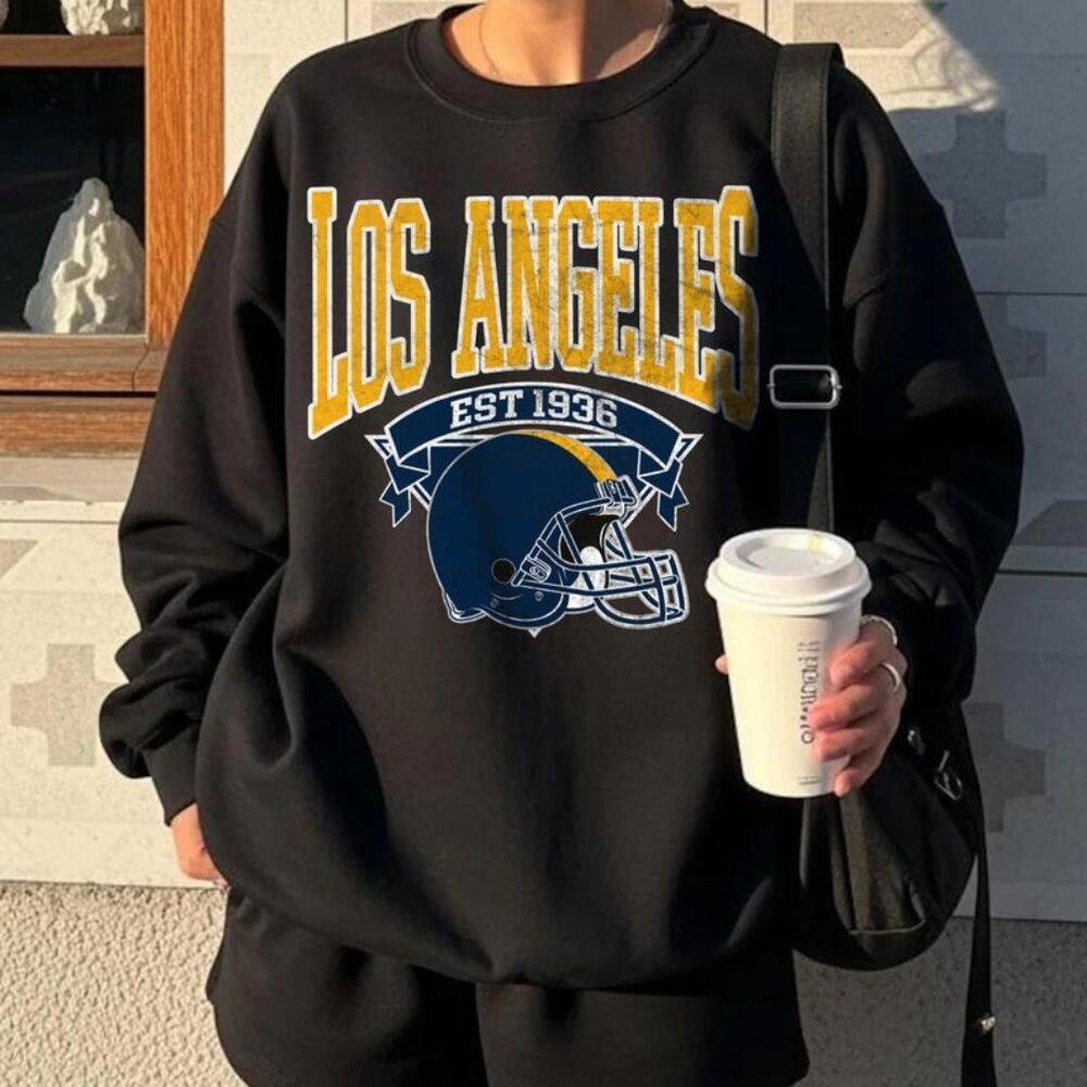 Los Angeles Football Sweatshirt Rams Football  Football